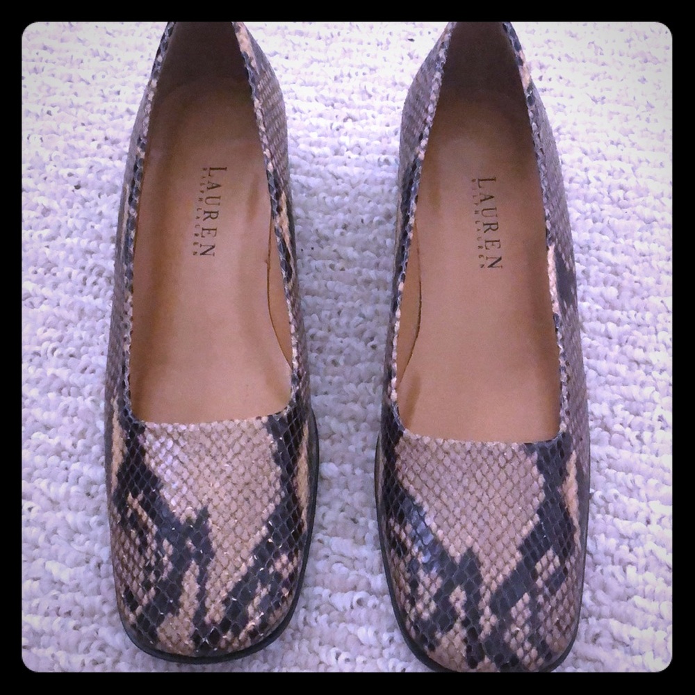 Lauren by Ralph Lauren Snakeskin Shoe